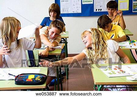 boy, classroom, child, amusement View Large Photo Image Stock Photo - boy, classroom, child, amusement. Fotosearch