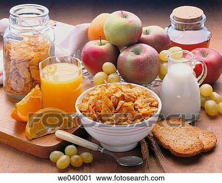 Breakfast, corn flakes View Large Photo Image Stock Image - Breakfast, corn flakes. Fotosearch
