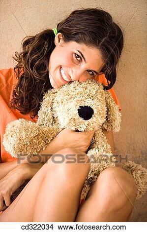 Picture - brunette, contemporary, adolescence. Fotosearch