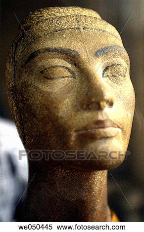 Bust of Nefertiti at Egyptian Museum, Cairo. Egypt View Large Photo Image Stock Photography - Bust of Nefertiti at Egyptian Museum, Cairo. Egypt. Fotosearch