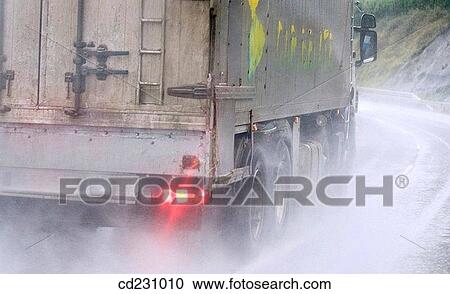 Stock Image - car, day, dangerous, cloudy, automobile. Fotosearch