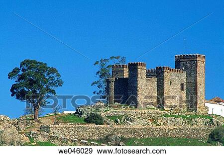 Castle, Cortegana. Huelva province, Andalusia, Spain View Large Photo Image Stock Photo - Castle, Cortegana. Huelva province, Andalusia, Spain. Fotosearch