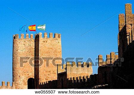 Castle of Bury Al-Hamma (19th century), Ba±os de la Encina. Ja? n province, Andalusia, Spain View Large Photo Image Stock Photo - Castle of Bury Al-Hamma (19th century), Ba±os de la Encina. Ja? n province, Andalusia, Spain. Fotosearch