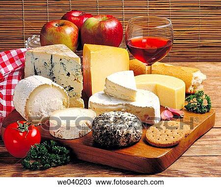 Stock Image - Cheeses. Fotosearch