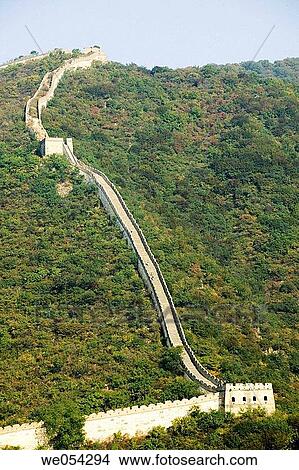 China. Bejing. The Great Wall at Mutianyu View Large Photo Image Picture - China. Bejing. The Great Wall at Mutianyu. Fotosearch
