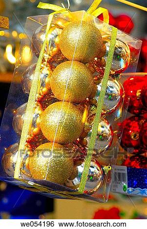 Christmas balls for sale. Fira de Santa Ll·cia, Barcelona, Catalonia, Spain View Large Photo Image Stock Photograph - Christmas balls for sale. Fira de Santa Ll·cia, Barcelona, Catalonia, Spain. Fotosearch