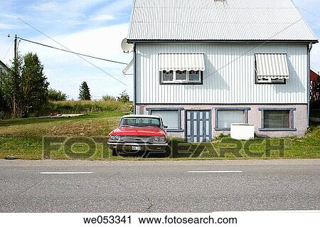 Classic car: old Ford in front of a house in Vittangi, Norrbotten, Lapland, Sweden, Scandinavia, Europe. Sub-Arctic View Large Photo Image Stock Image - Classic car: old Ford in front of a house in Vittangi, Norrbotten, Lapland, Sweden, Scandinavia, Europe. Sub-Arctic. Fotosearch