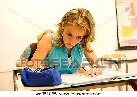 Stock Photography - classroom, 14, class, adolescence, 16, 12. Fotosearch