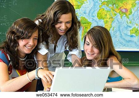 classroom, computer, companion, adolescence View Large Photo Image Picture - classroom, computer, companion, adolescence. Fotosearch