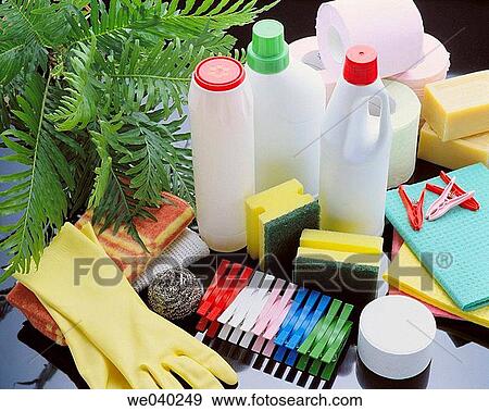 Stock Photo - Cleaning products. Fotosearch
