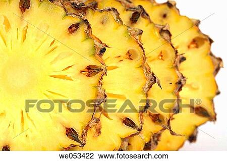 Close-up of jucy pineapple slices View Large Photo Image Stock Image - Close-up of jucy pineapple slices. Fotosearch