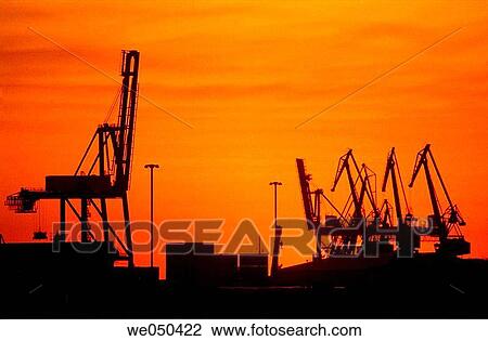 Cranes at dock, port of Santurtzi. Biscay, Euskadi, Spain View Large Photo Image Stock Image - Cranes at dock, port of Santurtzi. Biscay, Euskadi, Spain. Fotosearch