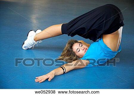 Dance exercises, aerobics, Nikewomen, gym View Large Photo Image Stock Photo - Dance exercises, aerobics, Nikewomen, gym. Fotosearch