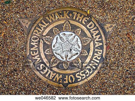 Diana Princess of Wales Memorial walk sign at Hyde Park, London. England, UK View Large Photo Image Stock Image - Diana Princess of Wales Memorial walk sign at Hyde Park, London. England, UK. Fotosearch