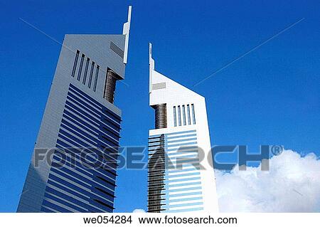 Emirates Towers Hotel. Emirate of Dubai. United Arab Emirates on the Persian Gulf. View Large Photo Image Picture - Emirates Towers Hotel. Emirate of Dubai. United Arab Emirates on the Persian Gulf.. Fotosearch