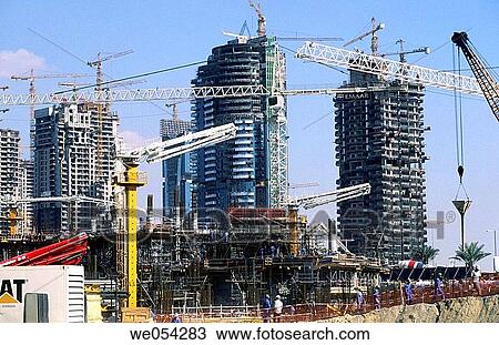 Expansion of the city: ambitious residential projects. Emirate of Dubai. United Arab Emirates on the Persian Gulf. View Large Photo Image Stock Image - Expansion of the city: ambitious residential projects. Emirate of Dubai. United Arab Emirates on the Persian Gulf.. Fotosearch