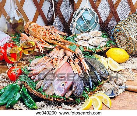 Fish and seafood View Large Photo Image Stock Image - Fish and seafood. Fotosearch