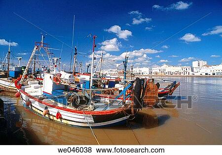 Stock Photo - Fishing port, Ayamonte. Huelva province, Andalusia, Spain. Fotosearch