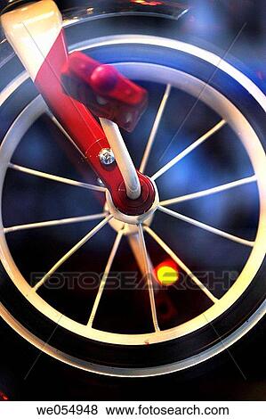 Stock Photo - Front wheel of childs bicycle. Fotosearch