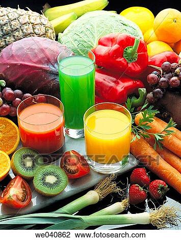 Fruit and vegetable juices View Large Photo Image Stock Image - Fruit and vegetable juices. Fotosearch