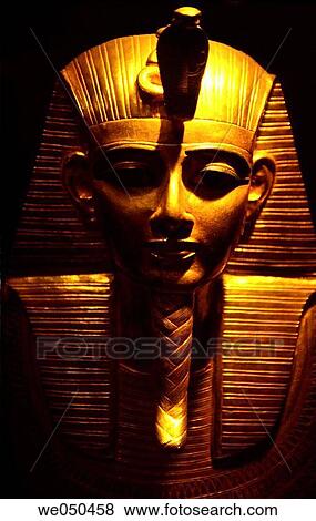 Gold death mask of Tutankhamen in the Egyptian Museum, Cairo. Egypt View Large Photo Image Stock Photo - Gold death mask of Tutankhamen in the Egyptian Museum, Cairo. Egypt. Fotosearch