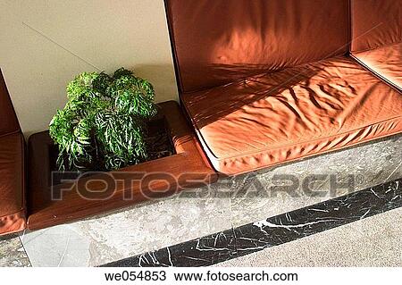 Green plant and soft seat in the lobby of an office building. View Large Photo Image Stock Image - Green plant and soft seat in the lobby of an office building.. Fotosearch