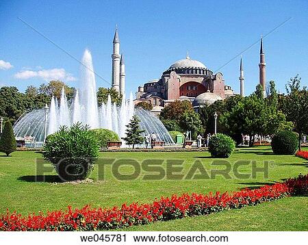 hagia sofia mosque, istanbul View Large Photo Image Stock Image - hagia sofia mosque, istanbul. Fotosearch