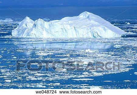 Iceberg Llulissat. Diskobay. Greenland. August. View Large Photo Image Picture - Iceberg Llulissat. Diskobay. Greenland. August.. Fotosearch