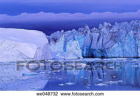 Iceberg Llulissat. Diskobay. Greenland. August. View Large Photo Image Stock Image - Iceberg Llulissat. Diskobay. Greenland. August.. Fotosearch