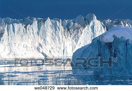Iceberg Llulissat. Diskobay. Greenland. August. View Large Photo Image Stock Photo - Iceberg Llulissat. Diskobay. Greenland. August.. Fotosearch