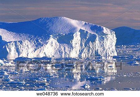 Iceberg Llulissat. Diskobay. Greenland. August. View Large Photo Image Stock Photograph - Iceberg Llulissat. Diskobay. Greenland. August.. Fotosearch