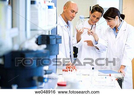 Stock Photograph - Inasmet-Tecnalia Foundation, Technology and Research Centre, San Sebastian Technological Park, Basque Country. Reagents, media for cultures, microbiology lab. Fotosearch