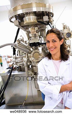 Stock Photograph - Inasmet-Tecnalia Foundation, Technology and Research Centre, San Sebastian Technological Park, Basque Country. Surface spectrometer, Photoelectron spectroscopy, Auger Electron Spectroscopy, AES, VG Scientific ESCAlab 200D Surface Analysis Equipment. Fotosearch