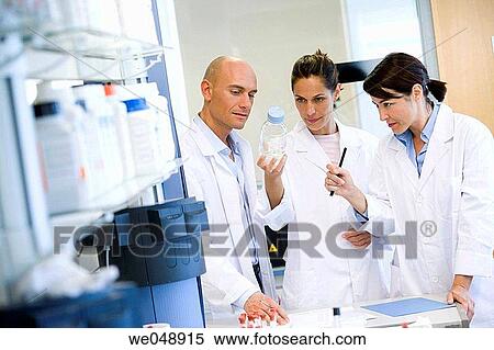 Stock Photography - Inasmet-Tecnalia Foundation, Technology and Research Centre, San Sebastian Technological Park, Basque Country. Reagents, media for cultures, microbiology lab. Fotosearch