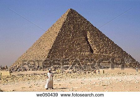 Menkaure's Pyramid, Giza. Egypt View Large Photo Image Stock Photo - Menkaure's Pyramid, Giza. Egypt. Fotosearch