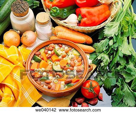 Stock Image - Minestrone. Fotosearch