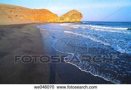Monsul beach, Cabo de Gata. Almer? a province, Andalusia, Spain View Large Photo Image Stock Image - Monsul beach, Cabo de Gata. Almer? a province, Andalusia, Spain. Fotosearch