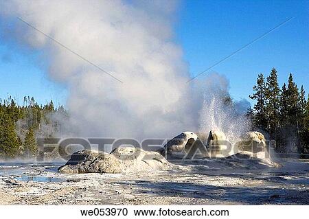 Old Faithful Geyser. Yellowstone National Park. Wyoming. USA View Large Photo Image Stock Image - Old Faithful Geyser. Yellowstone National Park. Wyoming. USA. Fotosearch