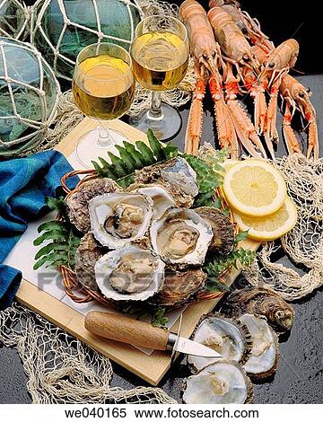 Oysters, seafood View Large Photo Image Stock Photography - Oysters, seafood. Fotosearch