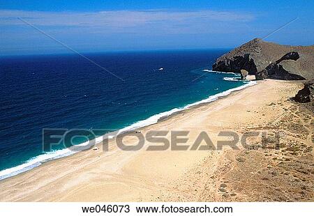 Stock Image - Playa de los Muertos, Carboneras. Almer? a province, Andalusia, Spain. Fotosearch