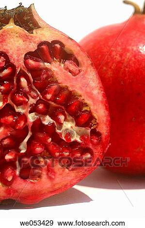 Pomegranate with seeds View Large Photo Image Stock Photo - Pomegranate with seeds. Fotosearch