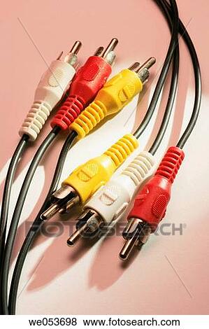 Stock Photo - RCA plugs. Fotosearch