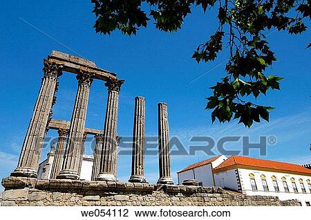 Ruins of Roman temple,? vora. Alentejo, Portugal View Large Photo Image Stock Image - Ruins of Roman temple,? vora. Alentejo, Portugal. Fotosearch