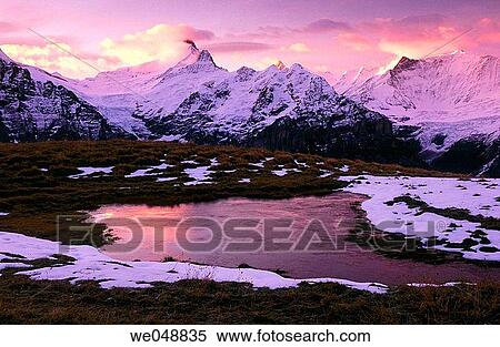 Schreckhorn and Finsteraarhorn. Bernese Oberland, Swiss Alps View Large Photo Image Stock Photography - Schreckhorn and Finsteraarhorn. Bernese Oberland, Swiss Alps. Fotosearch