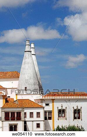 Stock Image - Sintra National Palace. Portugal. Fotosearch