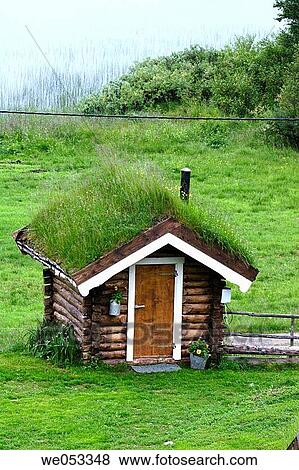 Small sauna-house with grass-roof, belonging to a traditional farm. Lake Rauvatnet, Fjell near Mo i Rana, Nordland, Lapland, Norway, Scandinavia, Europe. View Large Photo Image Stock Photo - Small sauna-house with grass-roof, belonging to a traditional farm. Lake Rauvatnet, Fjell near Mo i Rana, Nordland, Lapland, Norway, Scandinavia, Europe.. Fotosearch