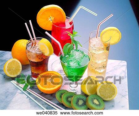 Soft drinks View Large Photo Image Stock Photography - Soft drinks. Fotosearch