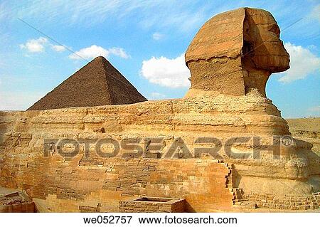 Sphynx and pyramid, Gizeh. Egypt View Large Photo Image Stock Photo - Sphynx and pyramid, Gizeh. Egypt. Fotosearch