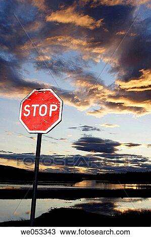 Stop-sign in front of the river Torne? lv. Vittangi, Norrbotten, Lapland, Sweden, Scandinavia, Europe. Sub-Arctic View Large Photo Image Stock Image - Stop-sign in front of the river Torne? lv. Vittangi, Norrbotten, Lapland, Sweden, Scandinavia, Europe. Sub-Arctic. Fotosearch