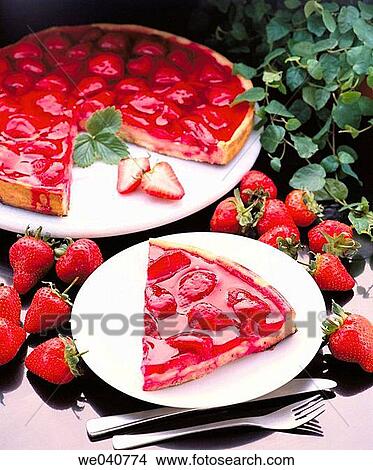 Strawberry pie View Large Photo Image Picture - Strawberry pie. Fotosearch